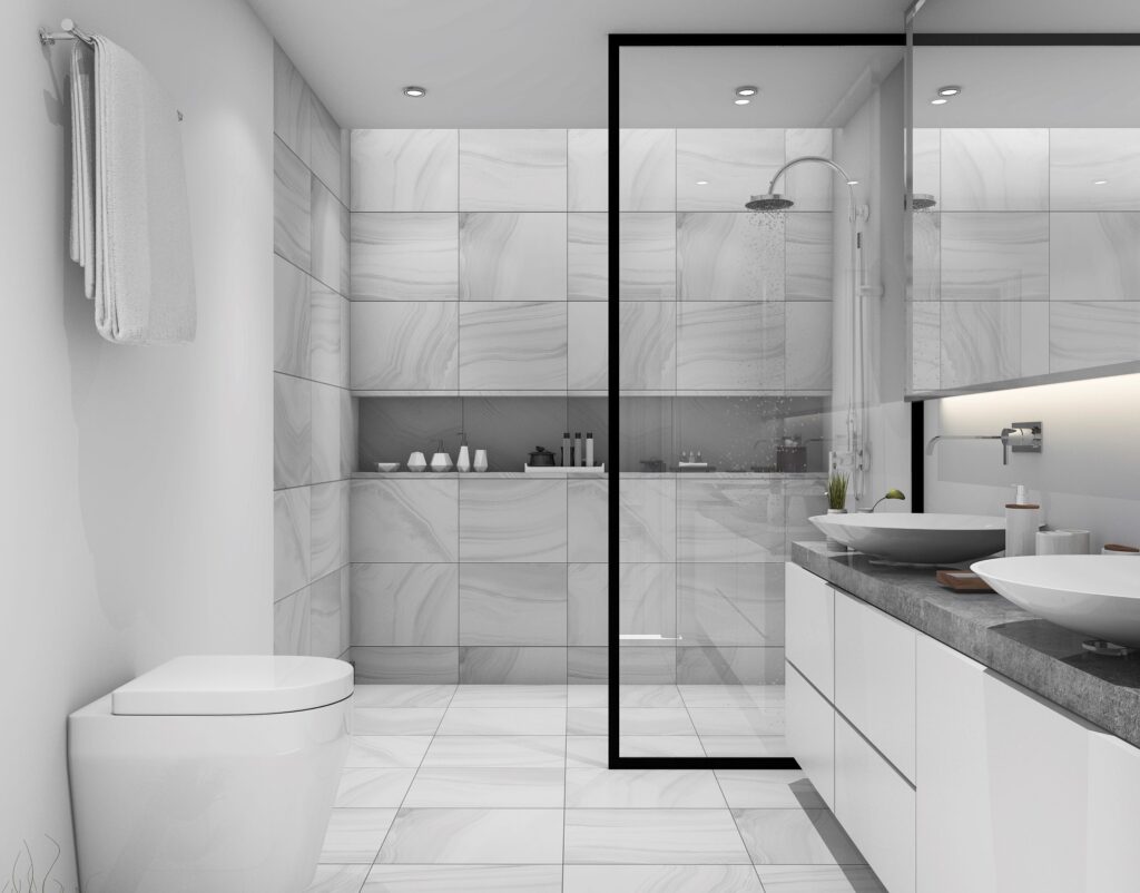 3d-rendering-white-tile-modern-bathroom-
